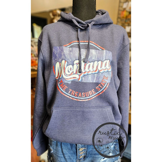 Montana The Treasure State Heavyweight Fleece Hoodie