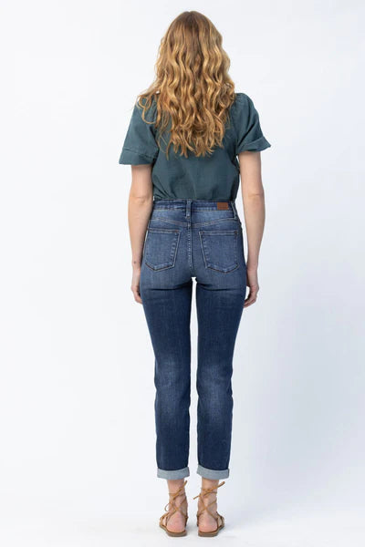 Judy Blue Cuffed Slim Fit Jeans