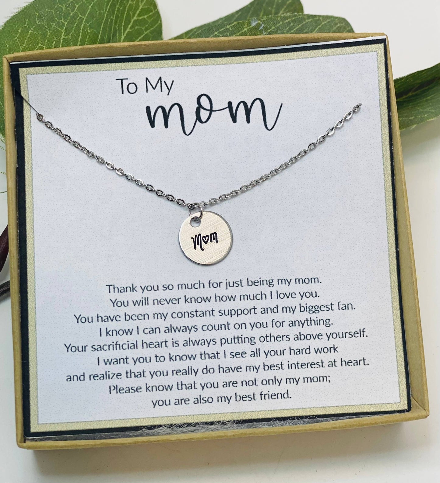 To My Mom Necklace