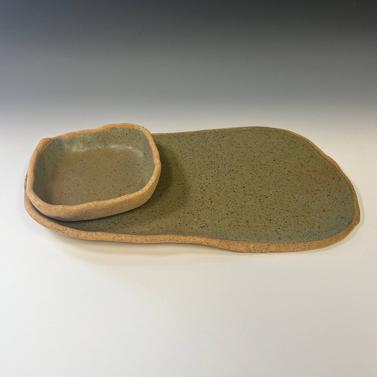 Pottery Bread & Oil Dipper