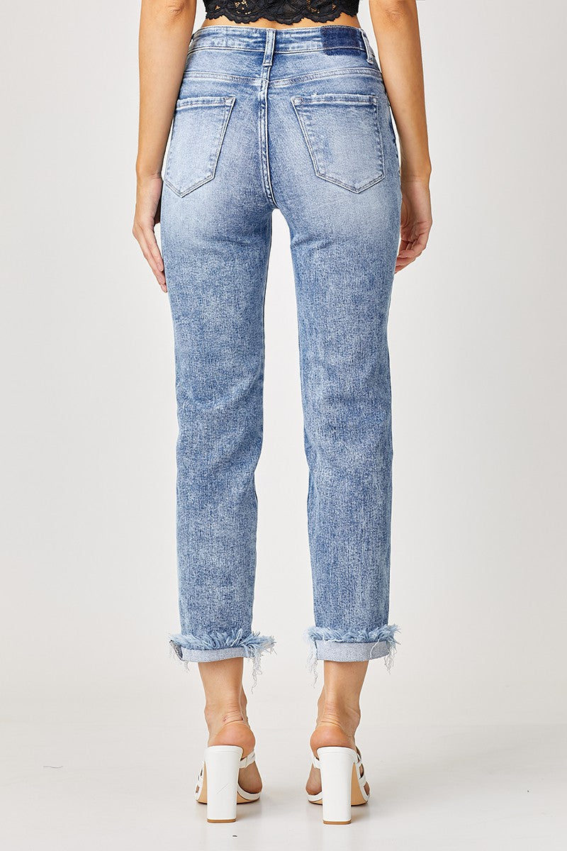 Mid Rise Girlfriend Jean