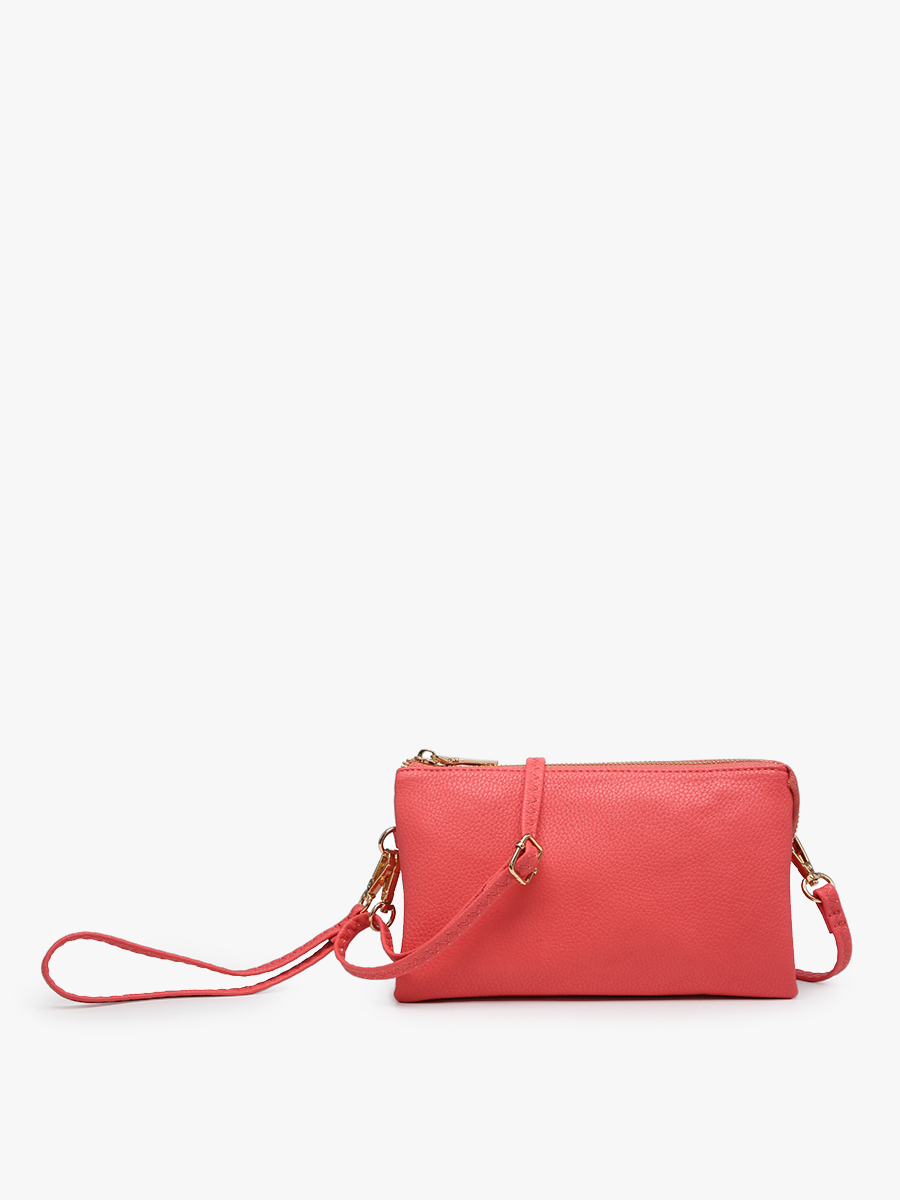 Riley Monogrammable 3 Compartment Crossbody/Wristlet