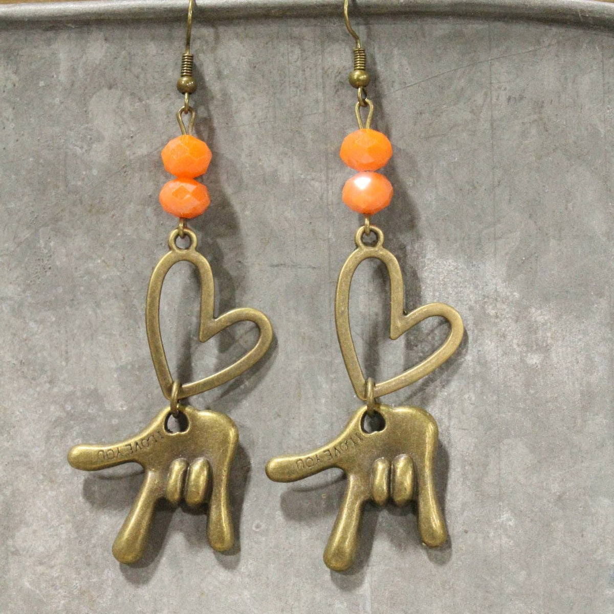 Orange Crushin' On You Dangle Earrings