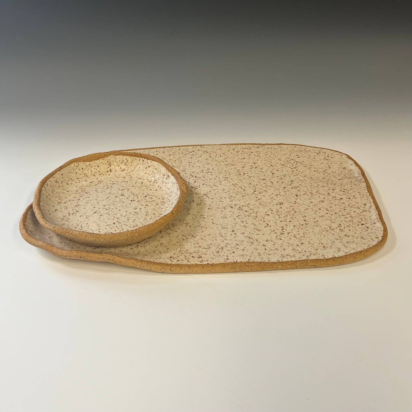 Pottery Bread & Oil Dipper
