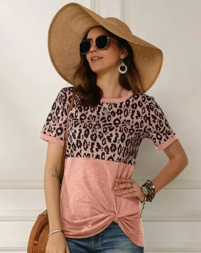 Pink Leopard Tee