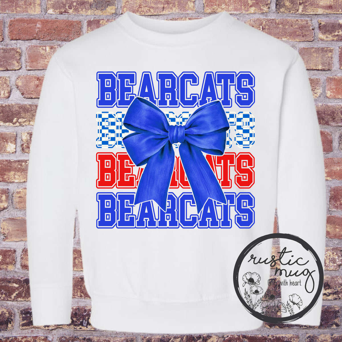 Toddler Bearcat Bow Sweatshirt