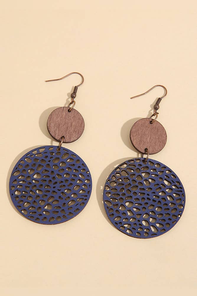 Boho Hollow Out Circle Earrings