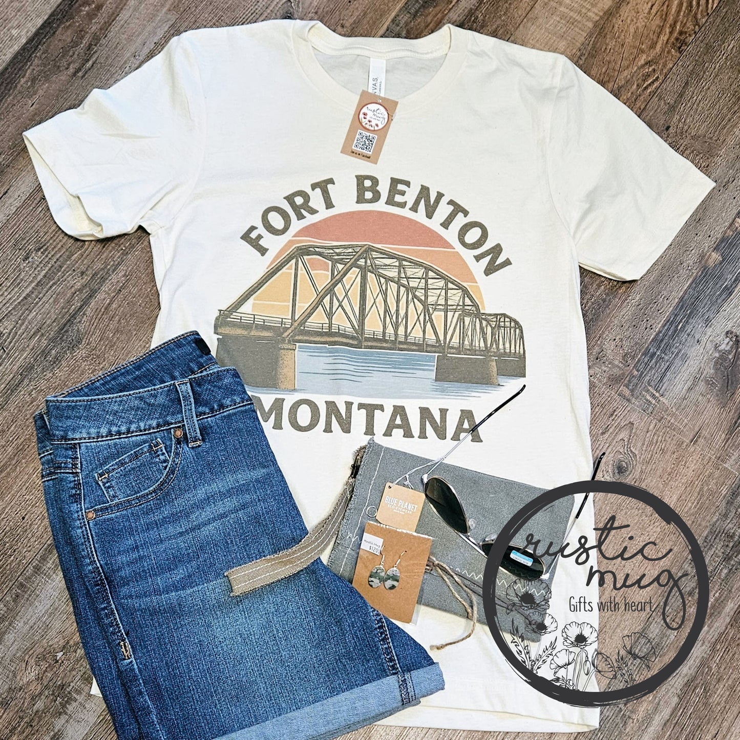 Fort Benton Vintage Sunset Tee