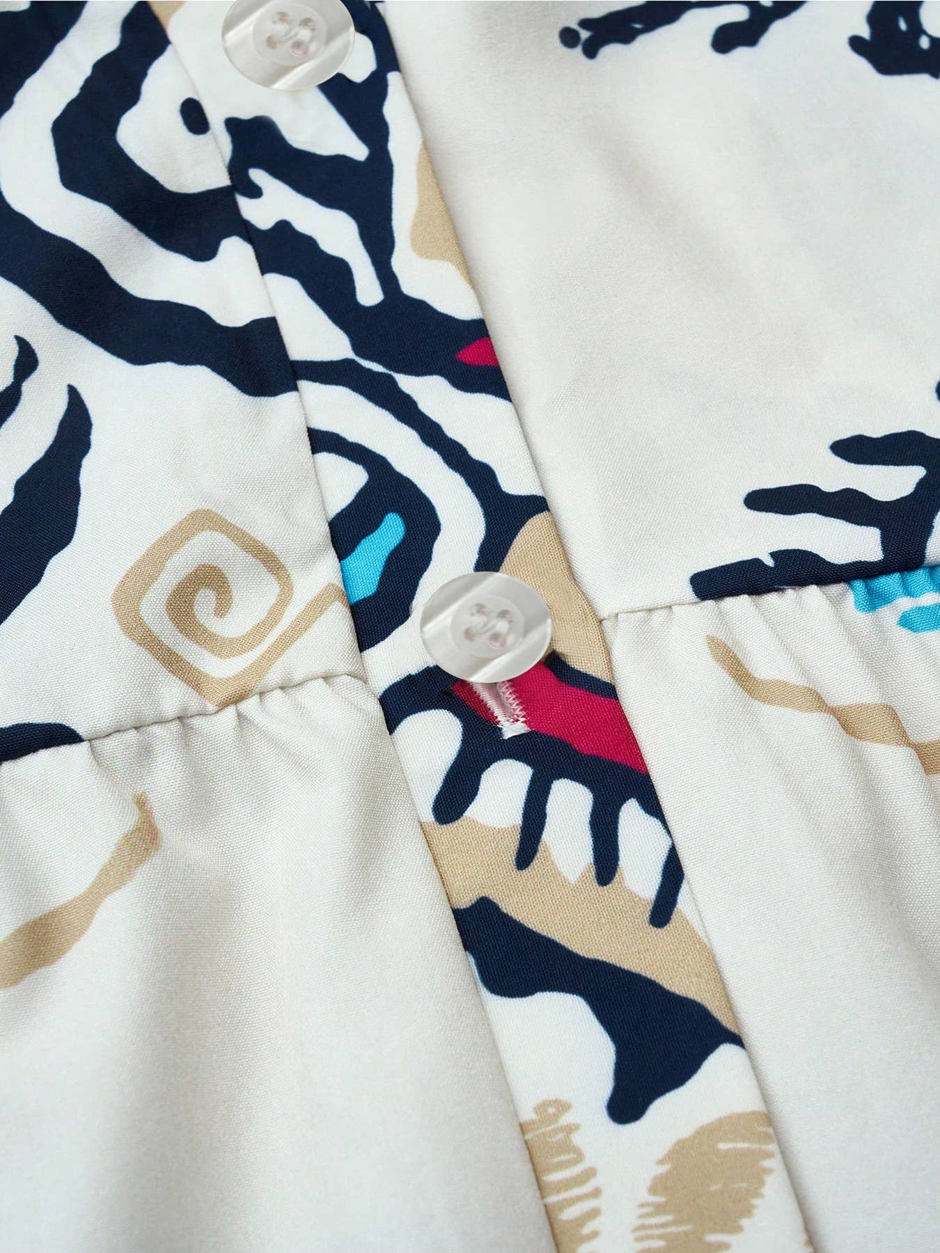 Loose Fitting Casual Multi Color Dress