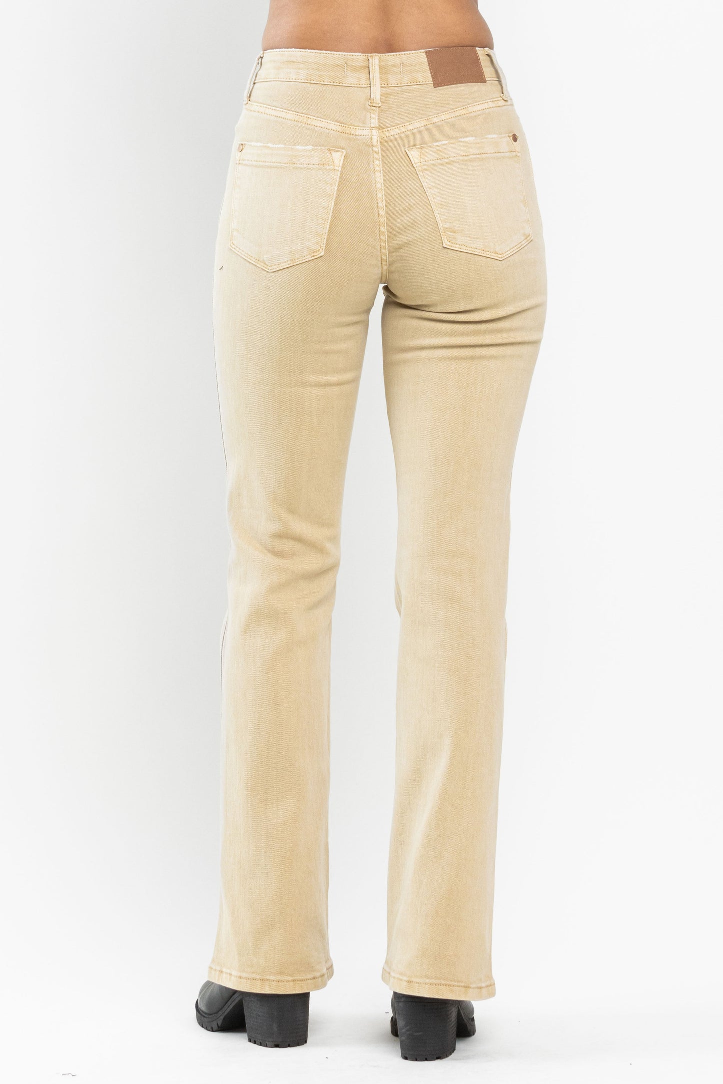 Judy Blue Mid-Rise Dyed Slim Bootcut Jeans