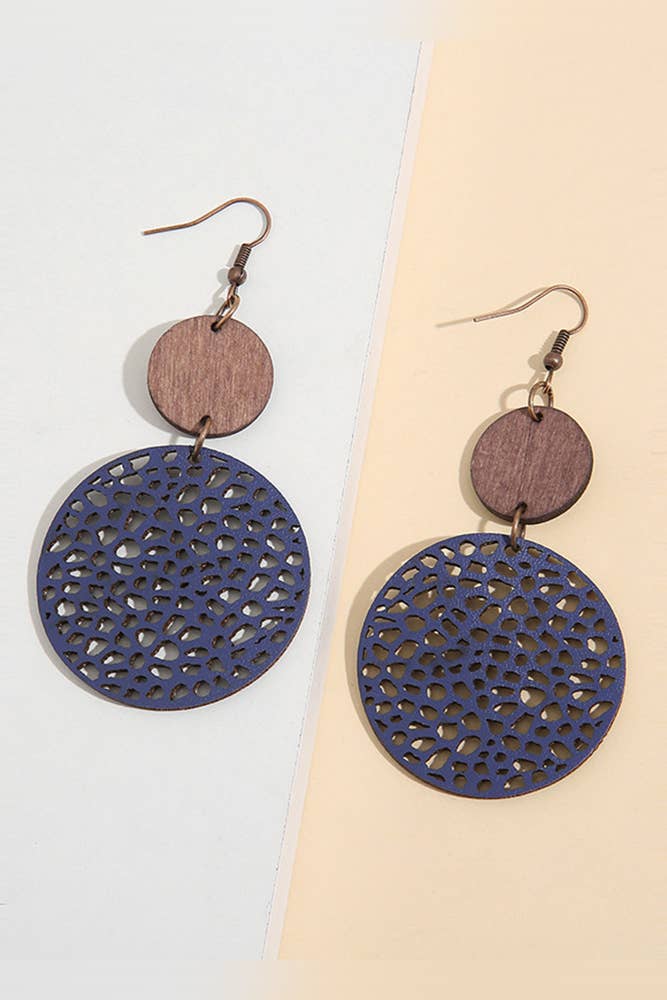 Boho Hollow Out Circle Earrings