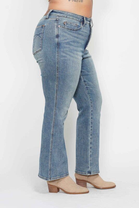 Plus Size HW Bootcut w/ Short Inseam by Judy Blue