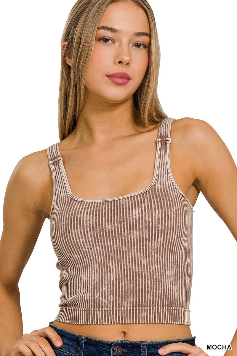 Square Neck Padded Tank Top