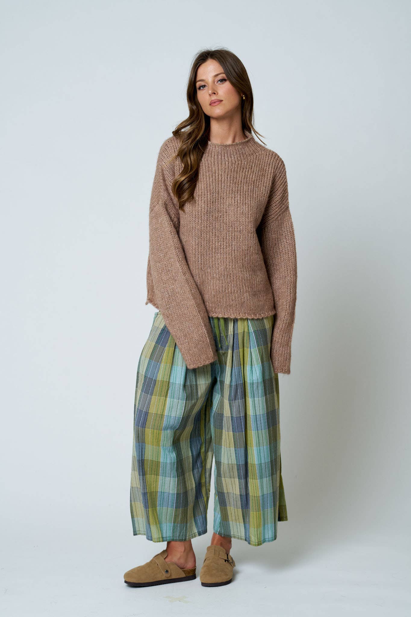 Mock Neck Oversized Sweater