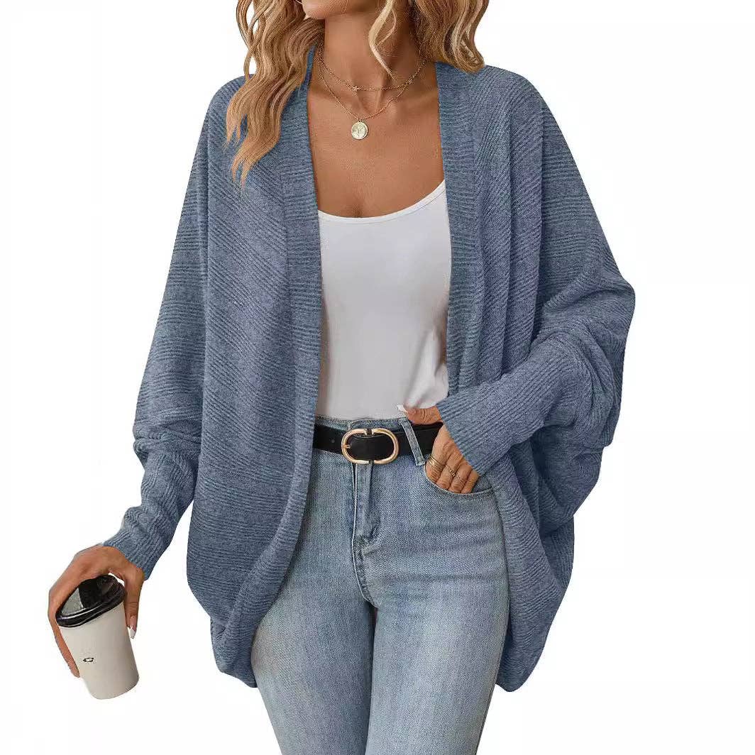 Bat Sleeve Loose Fit Cardigan