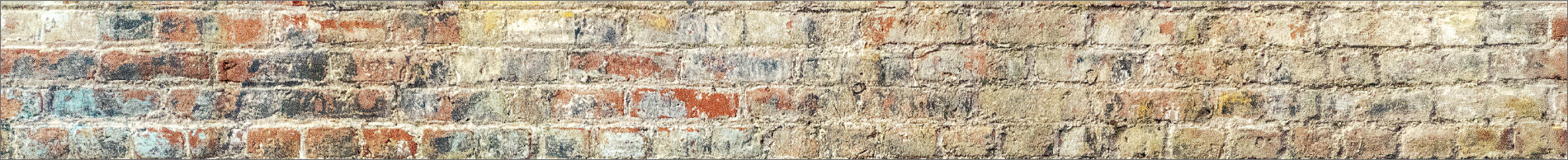 Colored red brick divider