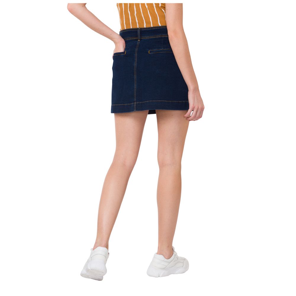 Denim Dark Wash Skirt