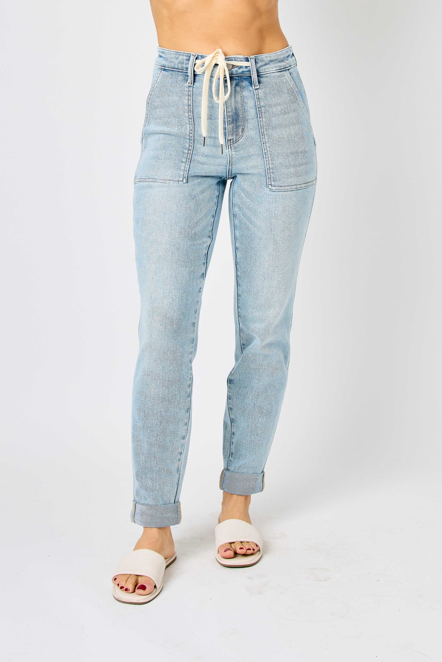 Judy Blue Double Cuff Vintage  Denim Jogger