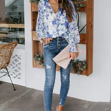 Floral Smocked Blouse