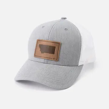 Montana Silhouette Hat-Leather Patch Trucker