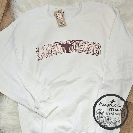 Longhorns Vintage Toile Sweatshirt