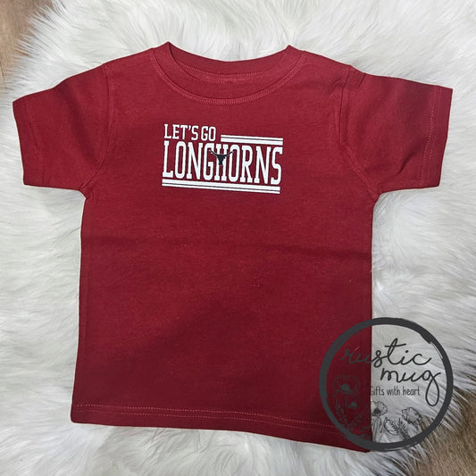 Let's Go Longhorns Toddler Tee