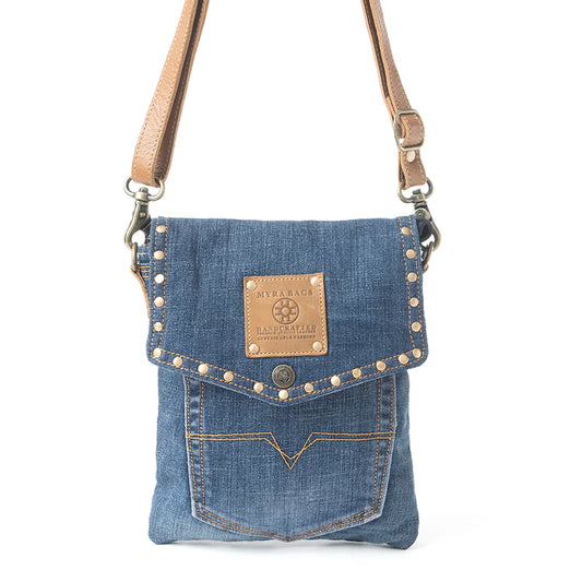 Dahlia Denim Crossbody Bag by Myra