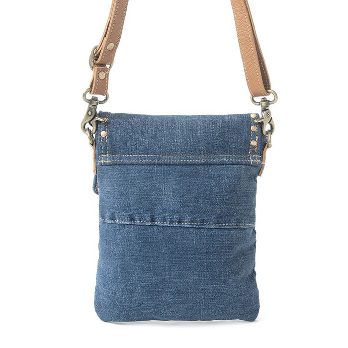 Dahlia Denim Crossbody Bag by Myra