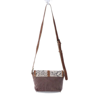 Leaf Print Small Crossbody Bag by Myra