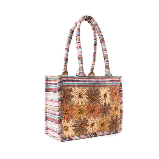 Prairie Sunflower Festival Tote Bay by Myra