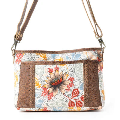 Messa Trail Dahlia Wild Floral Crossbody Bag by Myra