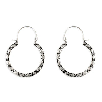 Colette Silver Hammered Earring