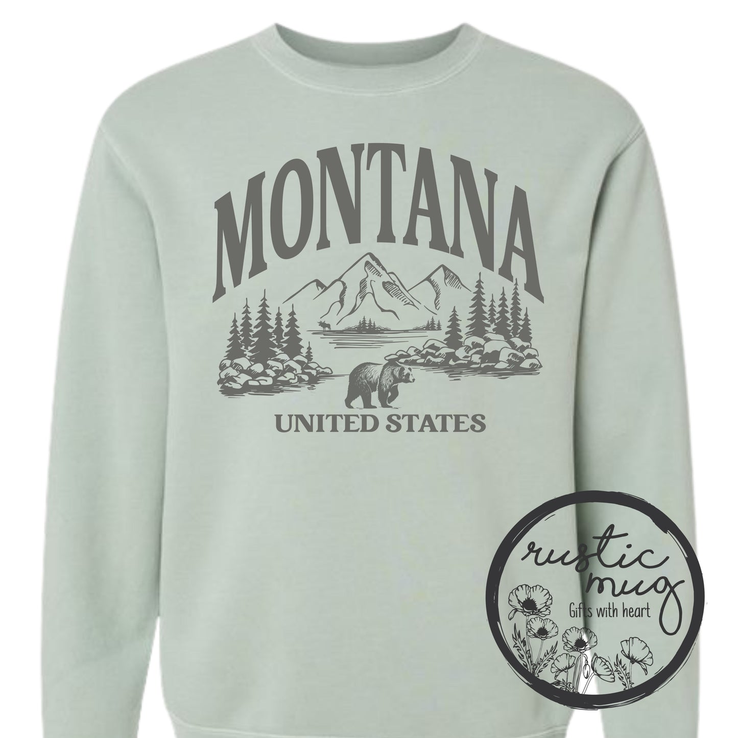 Montana Wanderlust Wilderness Sweatshirt