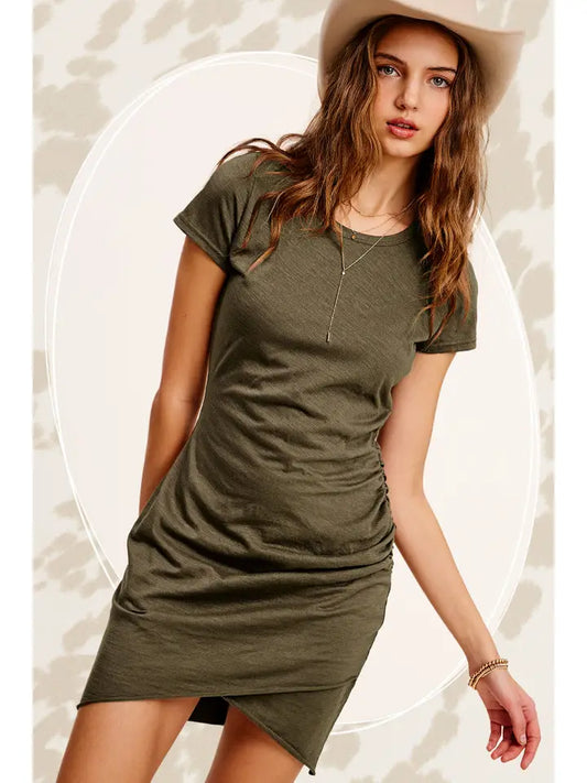 Ruched Mini Dress