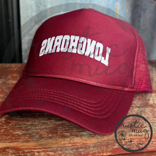 Backwards Longhorn Foam Trucker Hat