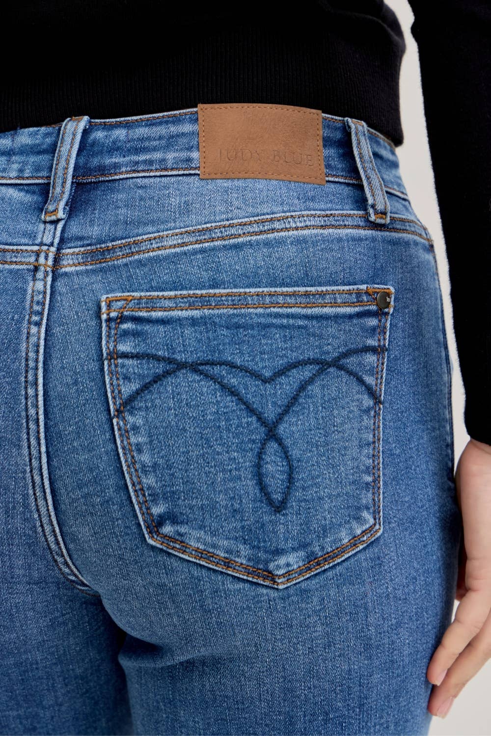 Mid Rise Classic Cuffed Boyfriend by Judy Blue