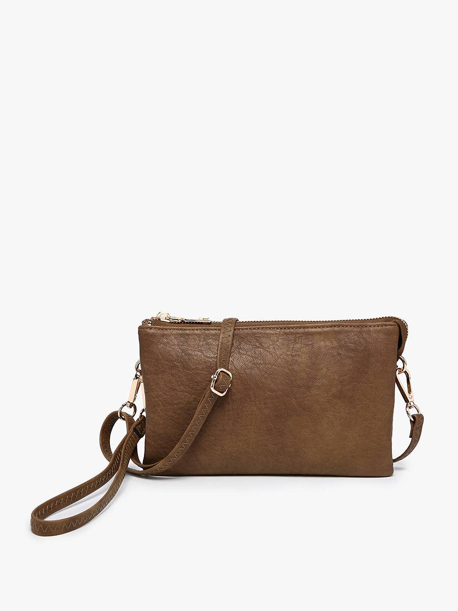 Riley Monogrammable 3 Compartment Crossbody/Wristlet