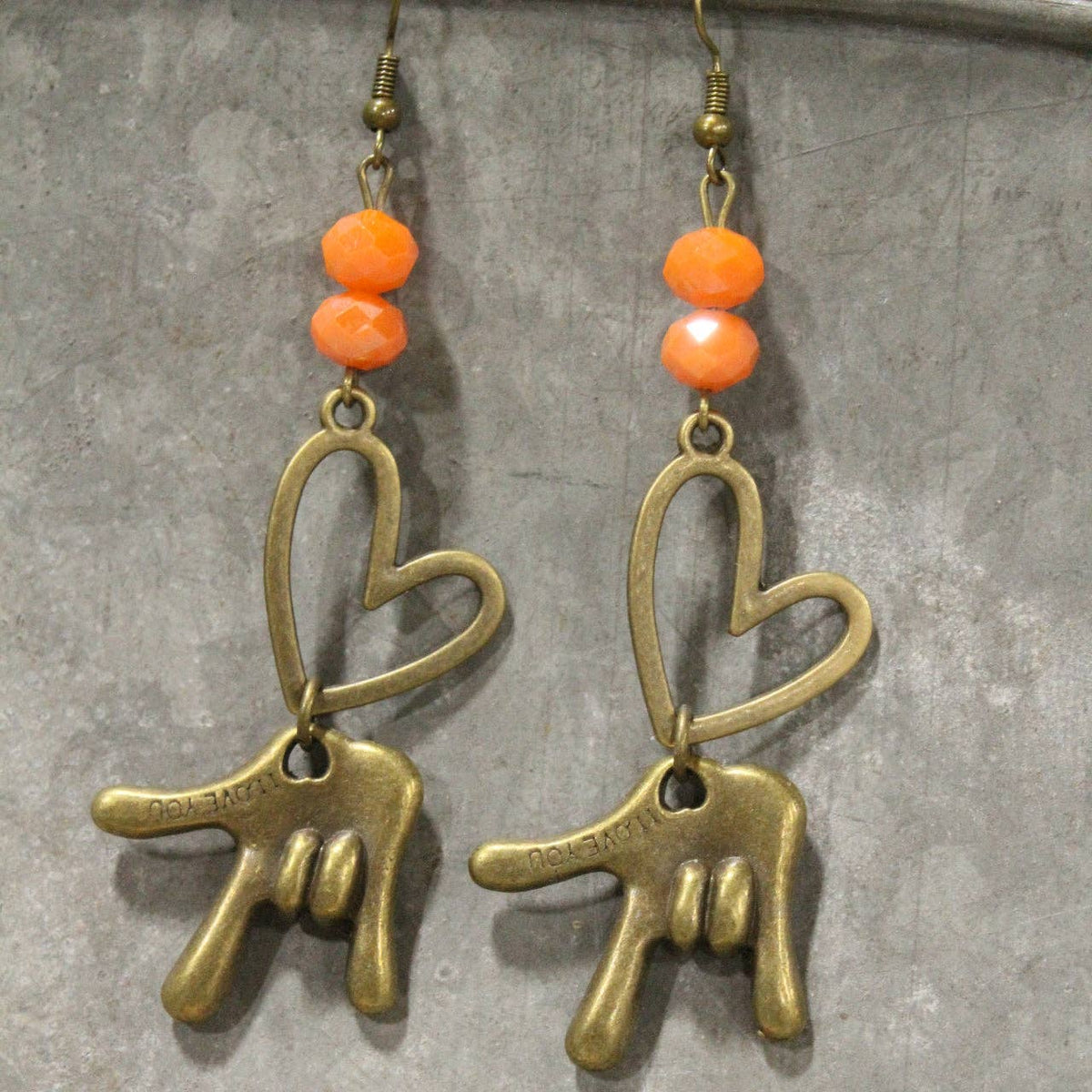 Orange Crushin' On You Dangle Earrings