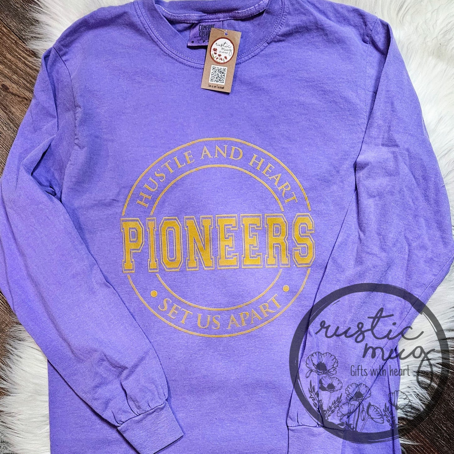 Long Sleeve Pioneer Hustle & Heart Tee