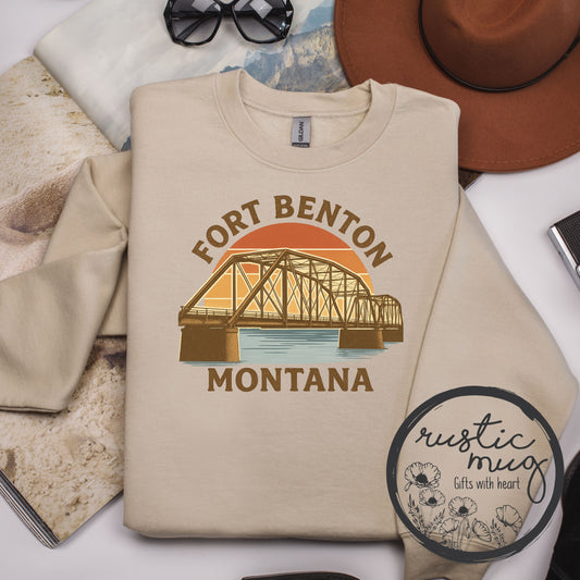 Fort Benton Vintage Sunset Sweatshirt