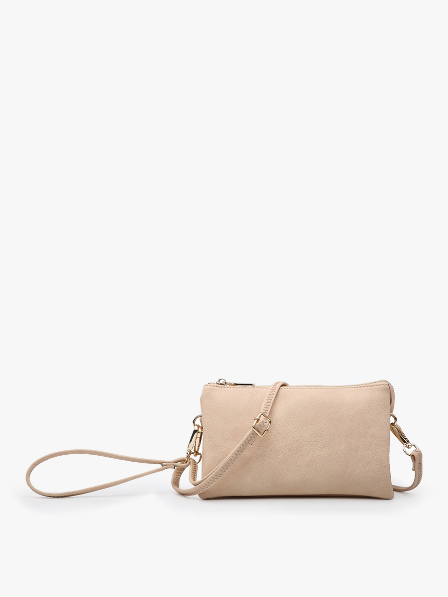 Riley Monogrammable 3 Compartment Crossbody/Wristlet