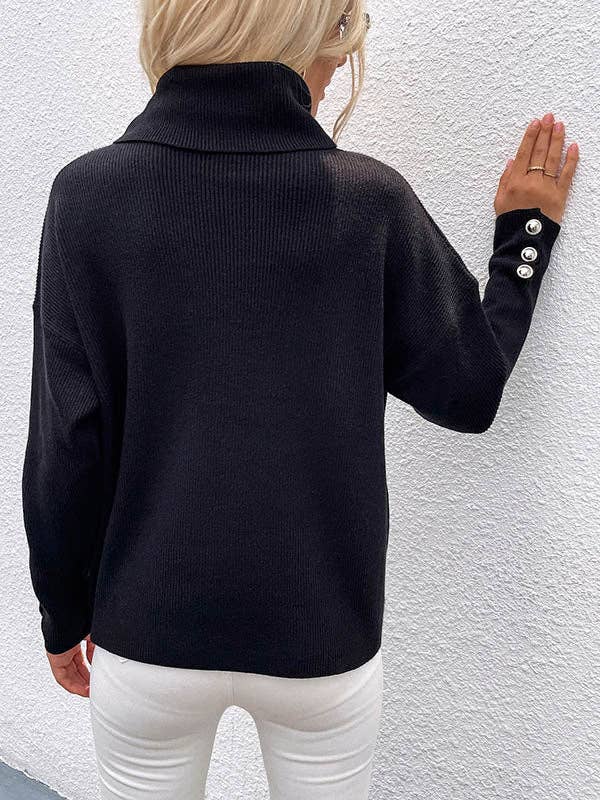 Casual High-Neck Sweater