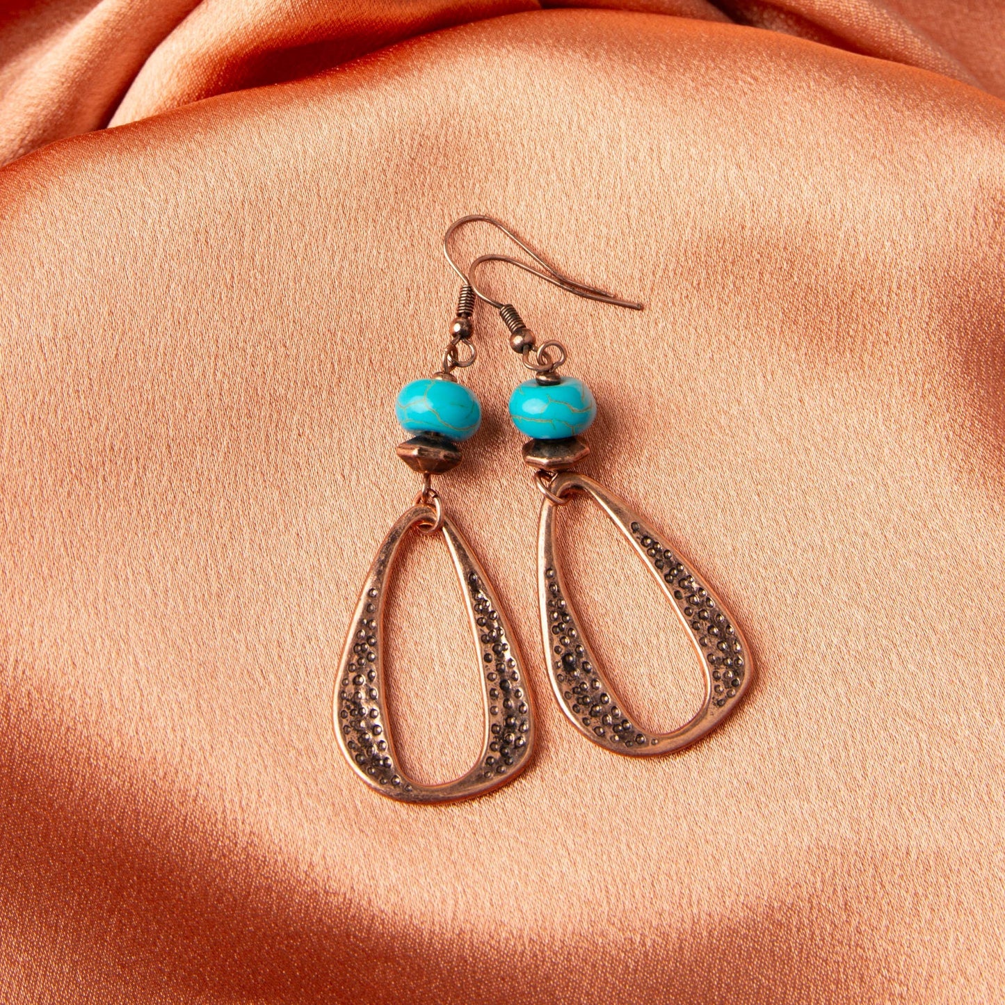Wild Spirit Turquoise Western Drop Earrings