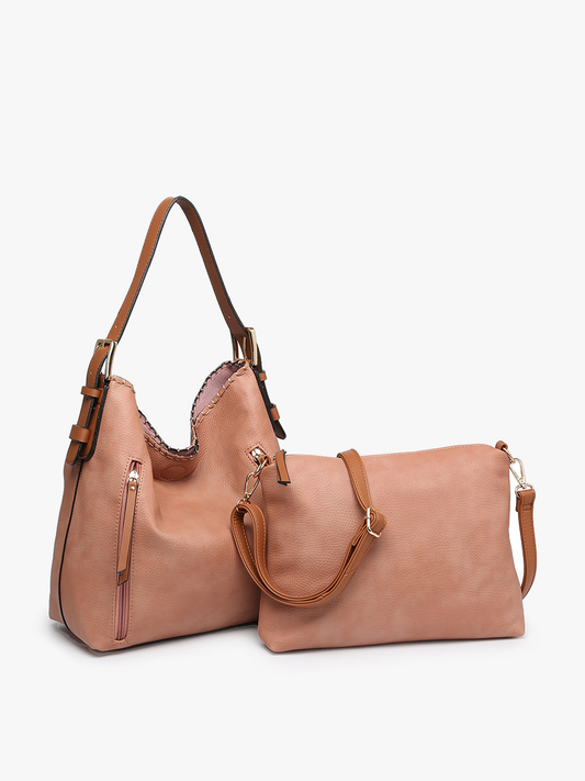 Alexa 2-in-1 Hobo Bag by Jen & Co.
