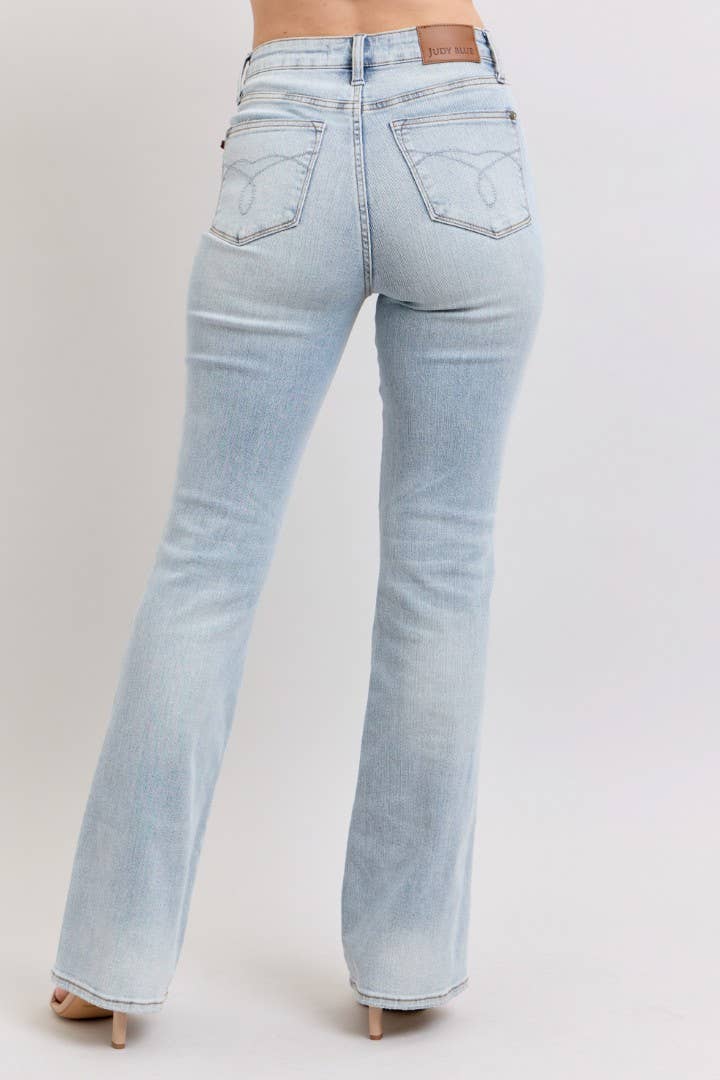 Lt Wash High Waisted Tummy Control Bootcut by Judy Blue