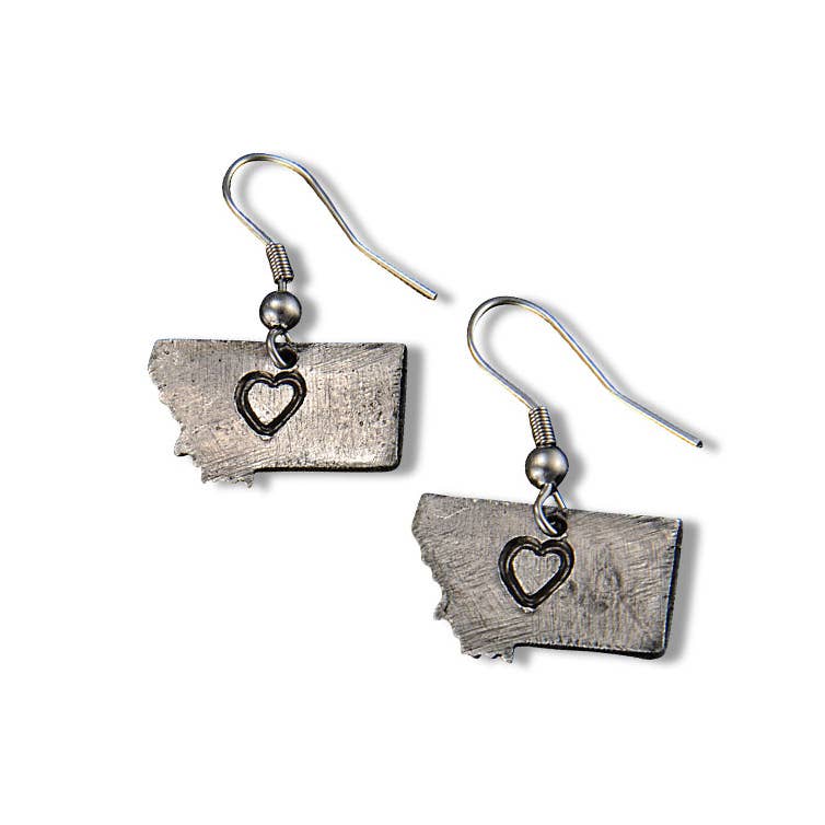 Montana Pewter State Earrings