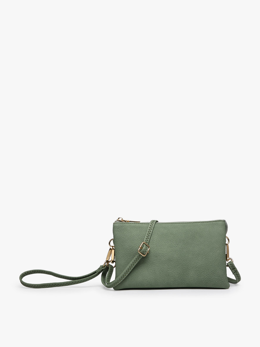 Riley Monogrammable 3 Compartment Crossbody/Wristlet