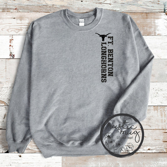 Vertical Grunge Ft. Benton Longhorn Sweatshirt