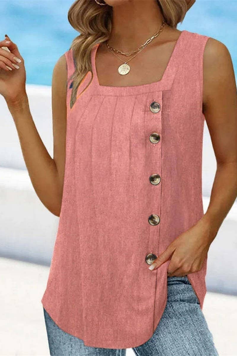 Temperament Sleeveless Loose Shirt