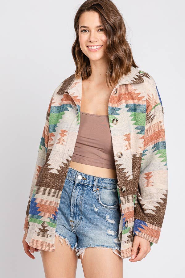 Aztec Contrast Jacket